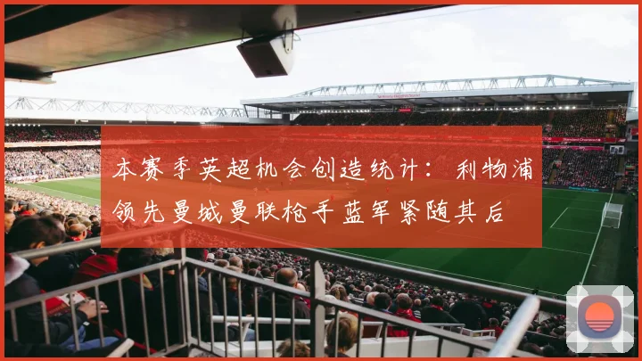 本赛季英超机会创造统计：利物浦领先曼城曼联枪手蓝军紧随其后